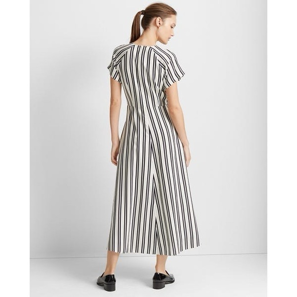 NWT Club Monaco Striped Midi Dress - Picture 3 of 5